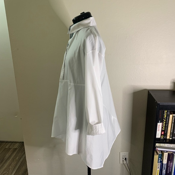 Cupio White long sleeve button up tunic - Picture 4 of 8